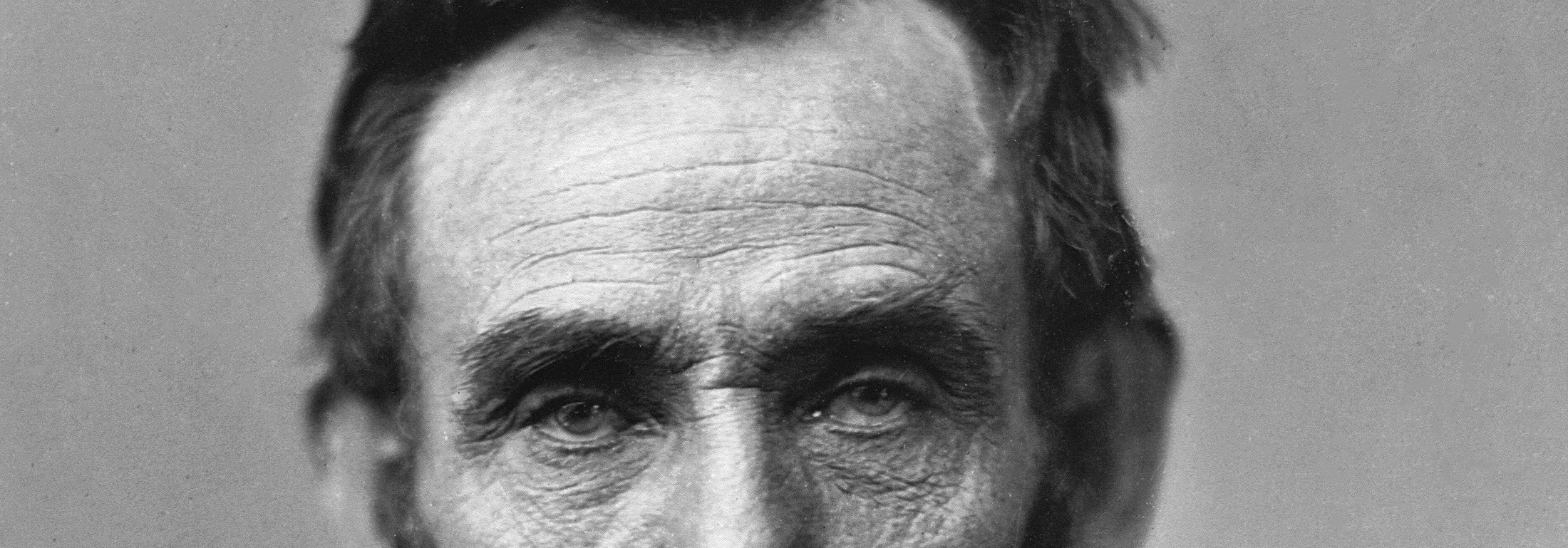 Cropped portrait of Abraham Lincoln